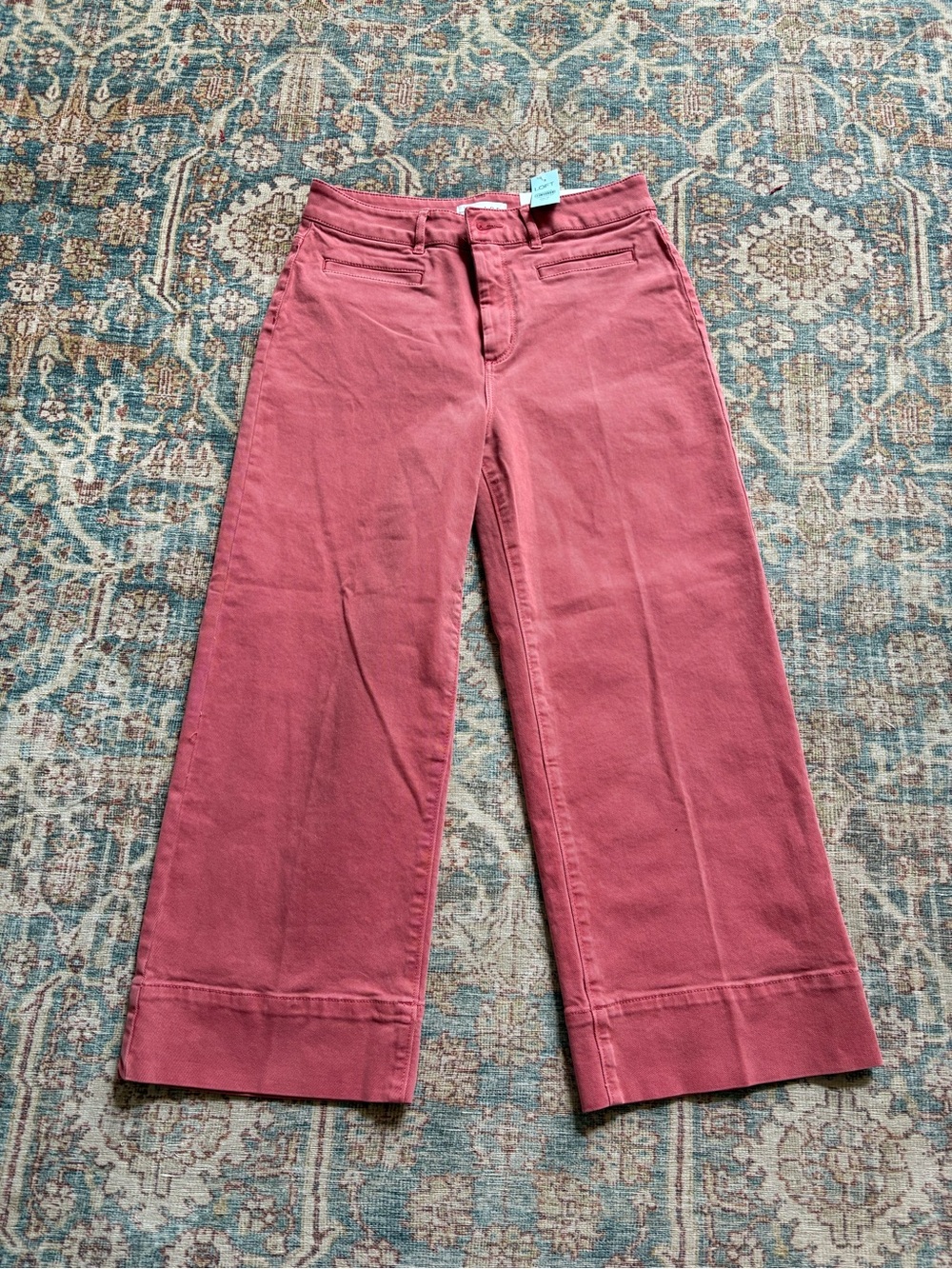 LOFT Wide Leg Crop Pants